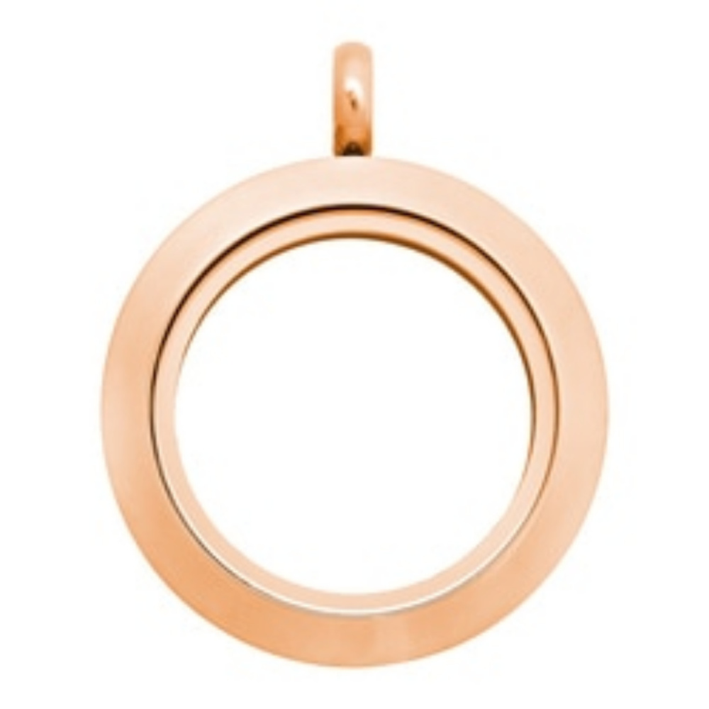 Medium Rose Gold Living Locket Origami Owl NEW